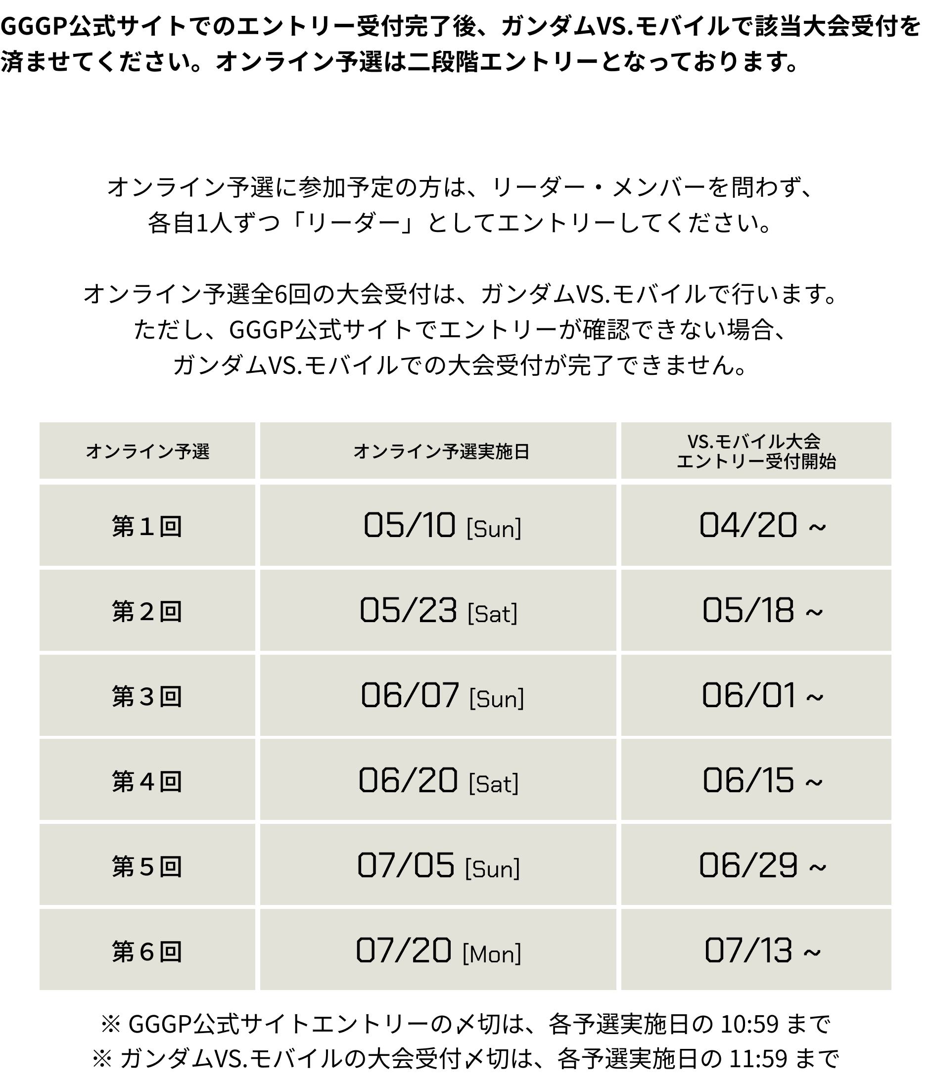 オンライン予選