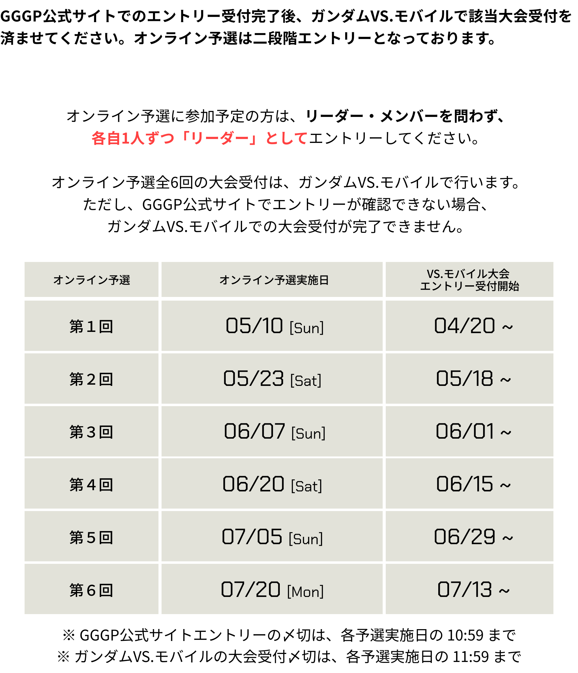 オンライン予選